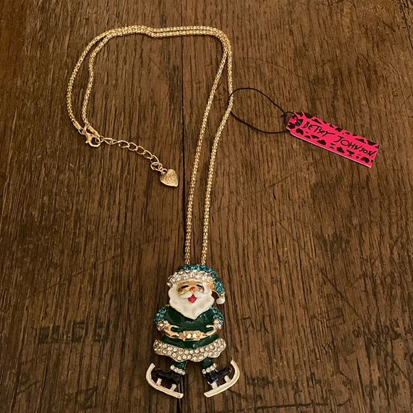 Betsey Johnson Jewelry - Betsey Johnson Santa Claus Necklace &/or Purse Charm NWT